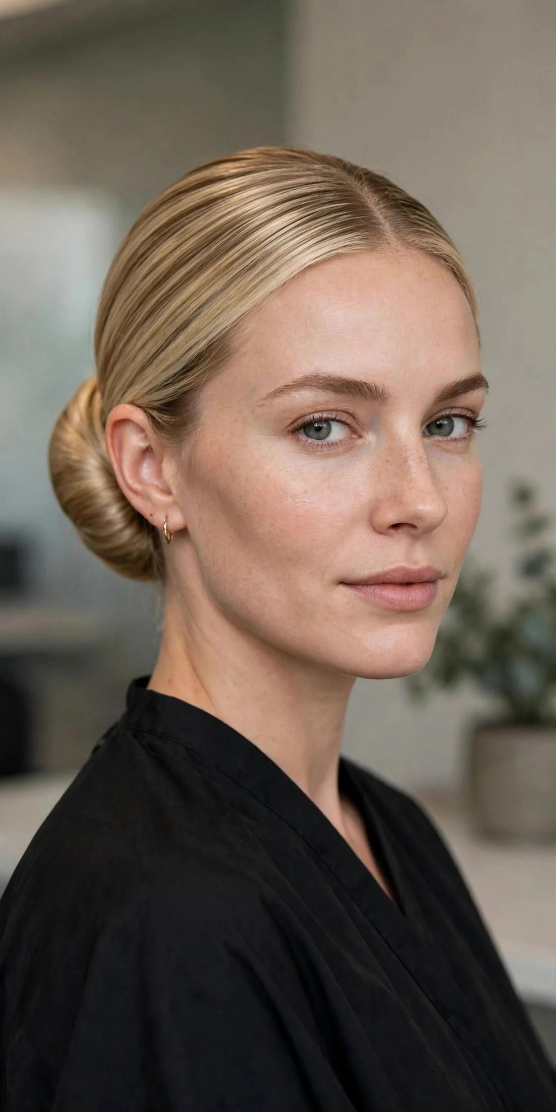 The Low Sleek Bun