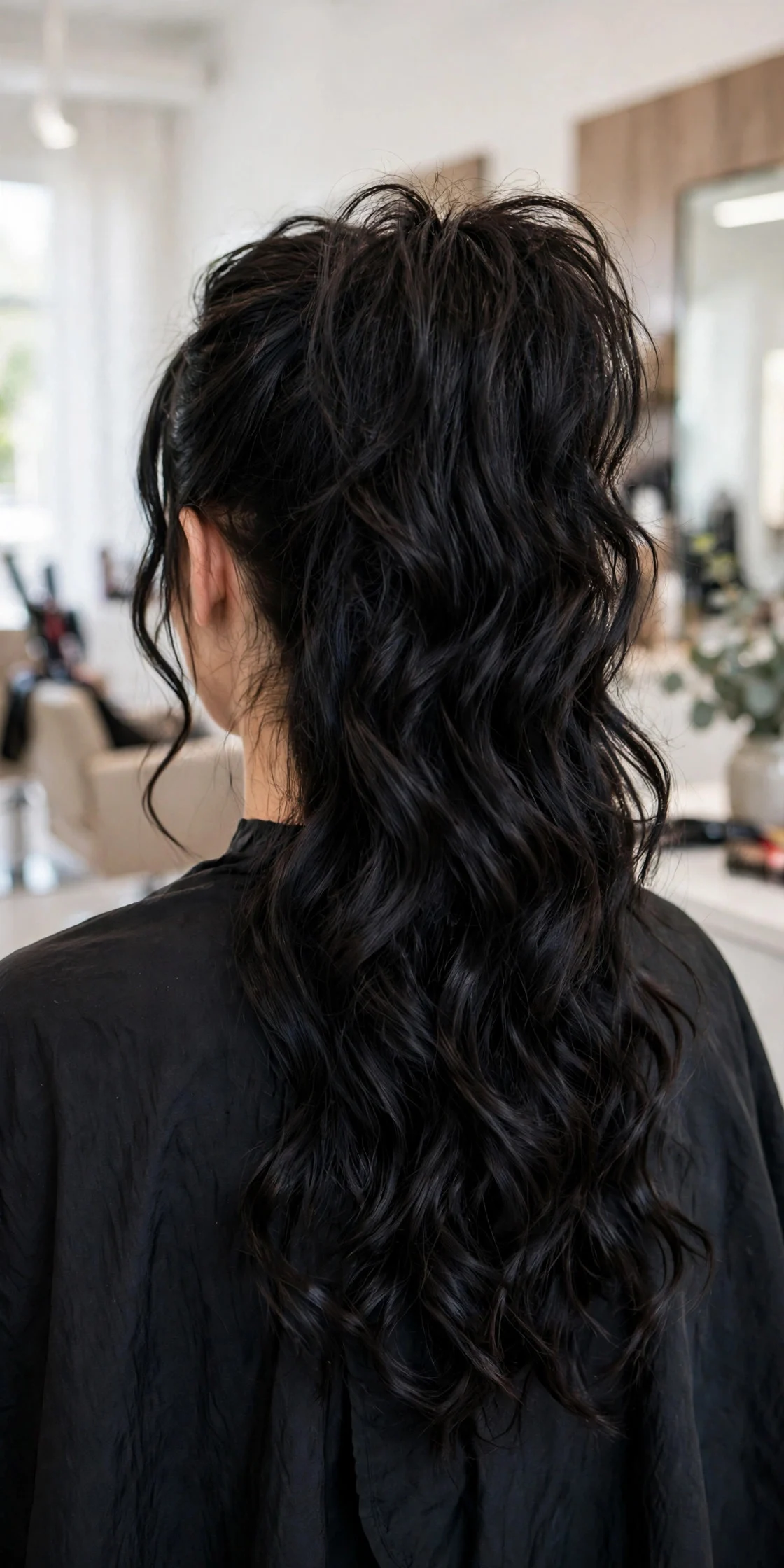 Half-Up Volume Ponytail