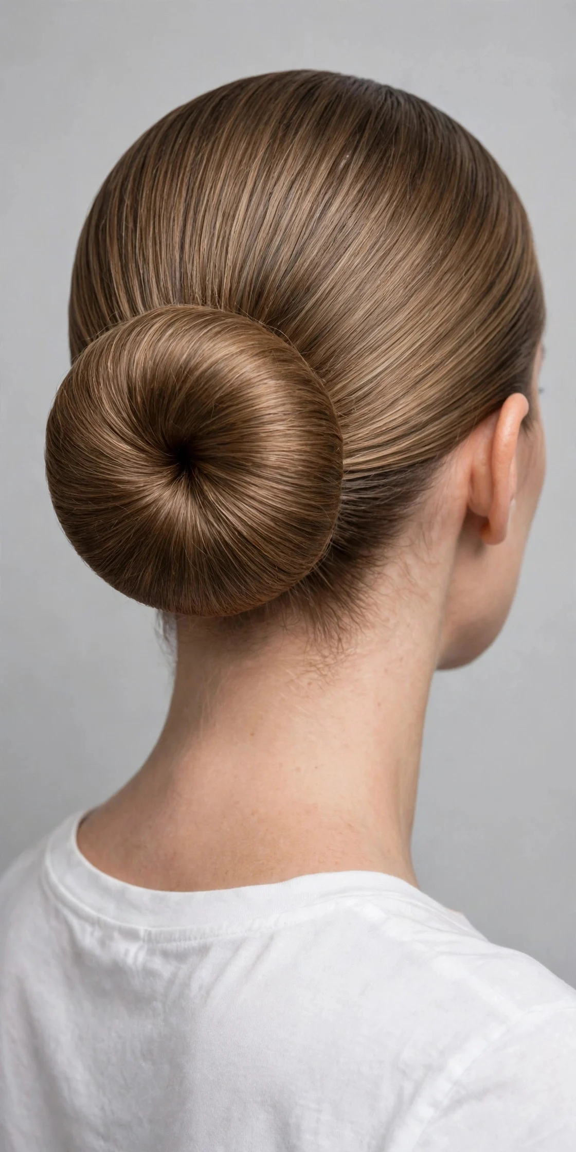 Donut-Form Slicked Bun