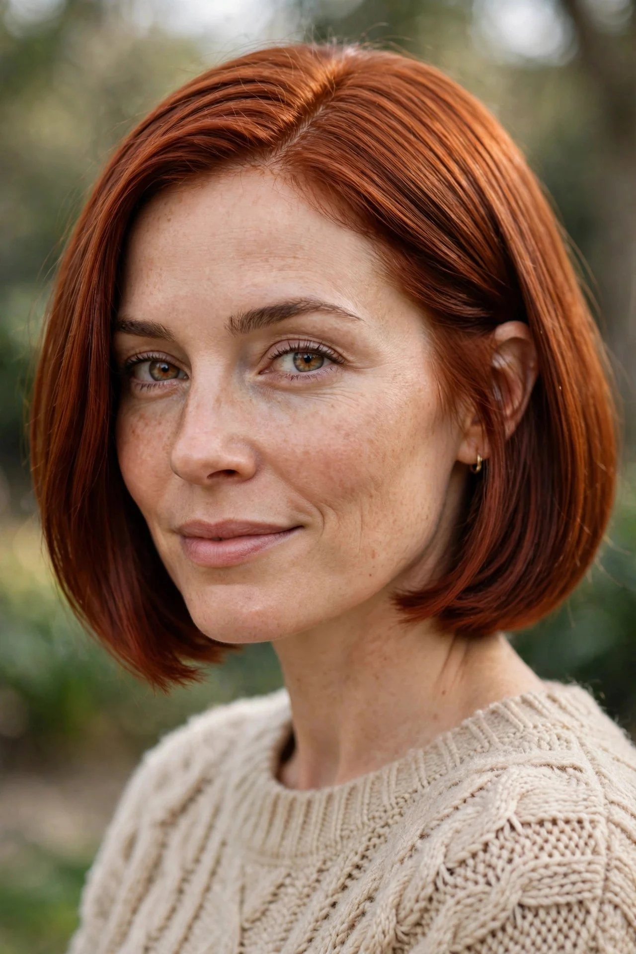 Rich Copper Bob hair