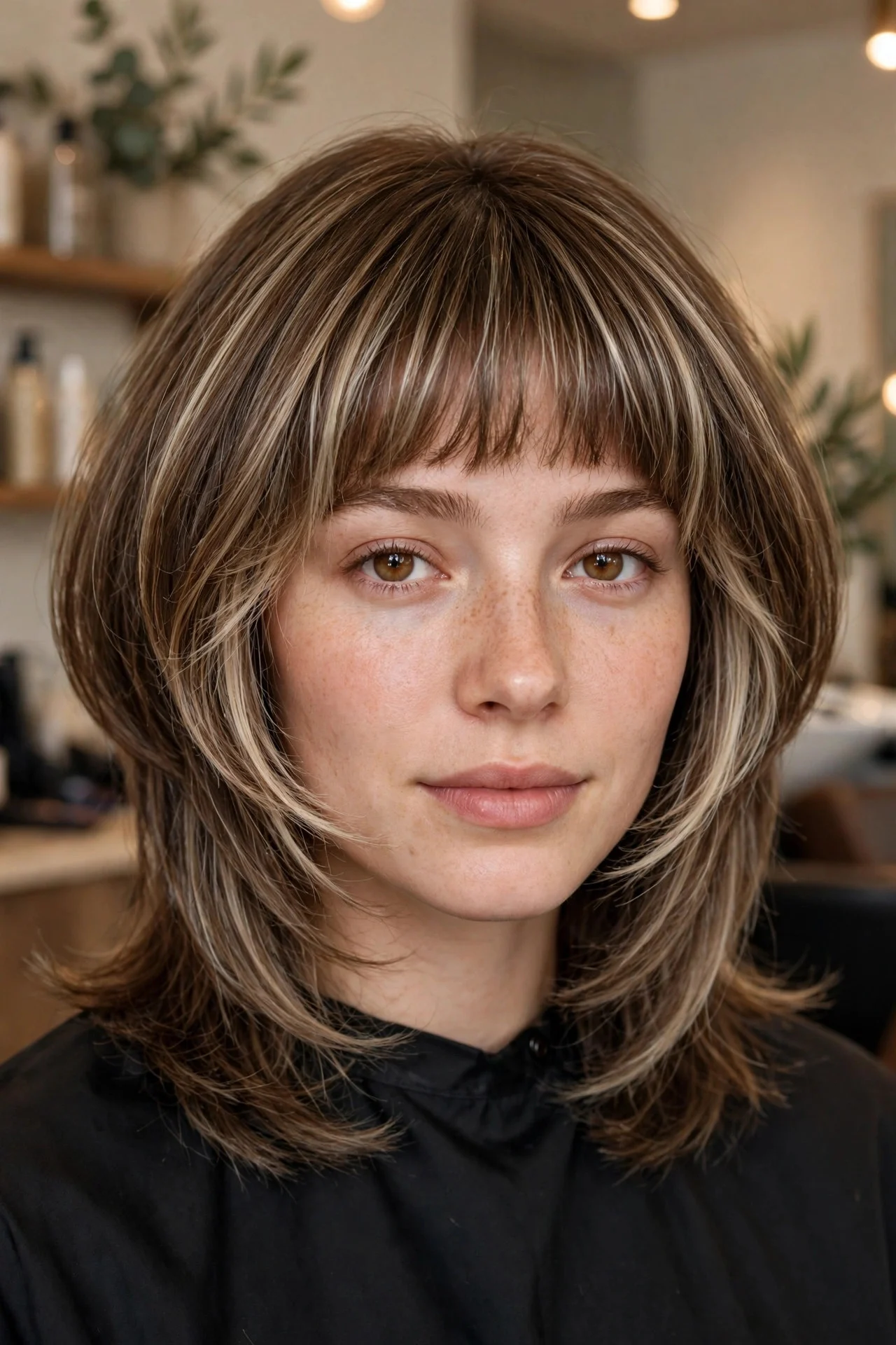 Mushroom Blonde with Beige Highlights