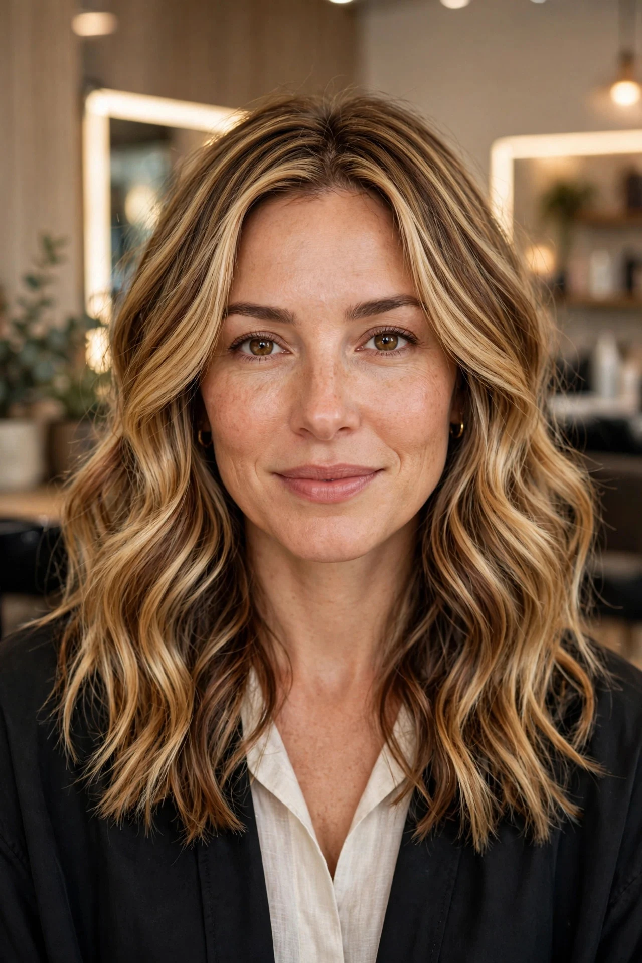 Honey Blonde with Caramel Lowlights