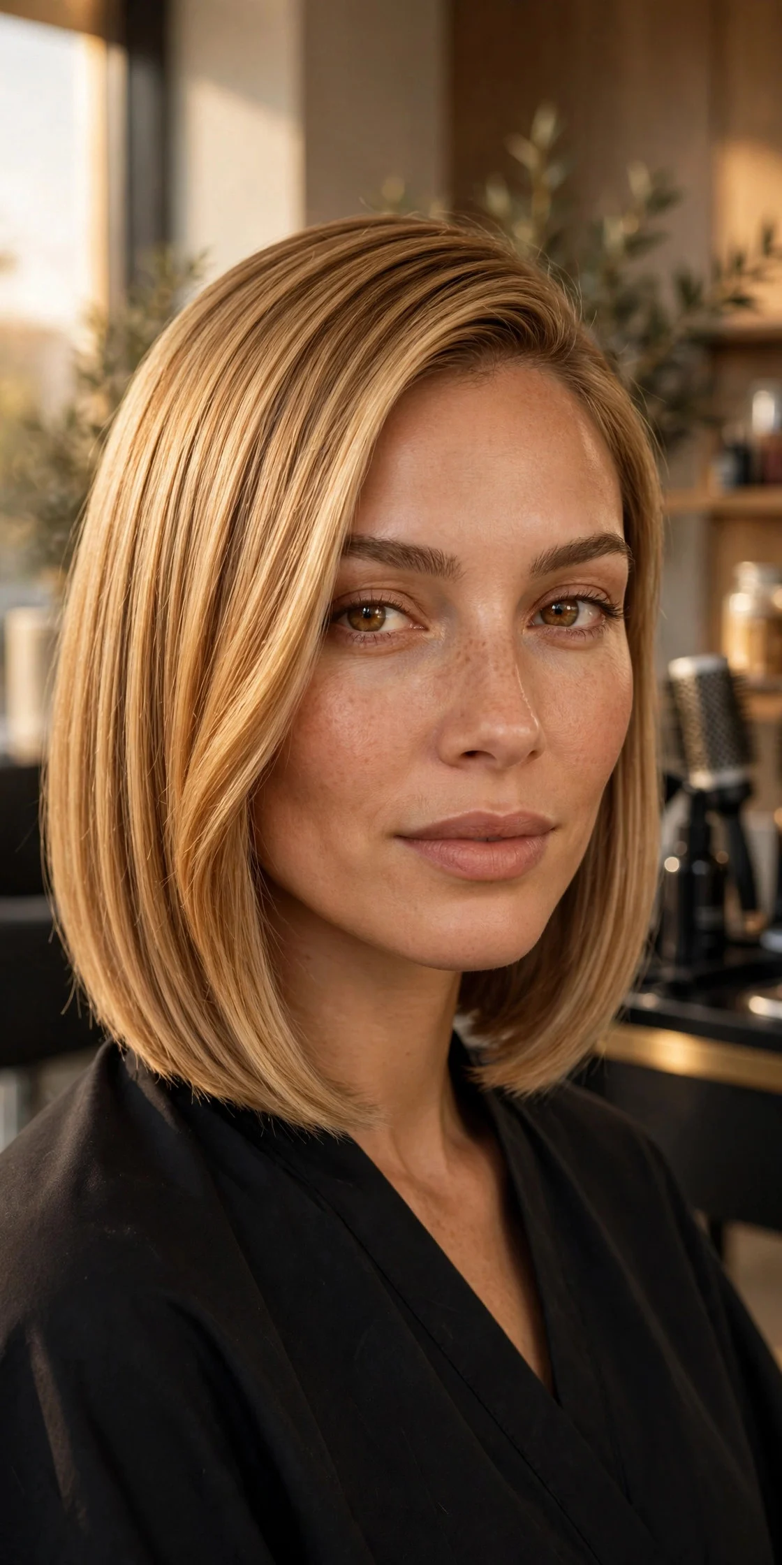 Honey Blonde Lob