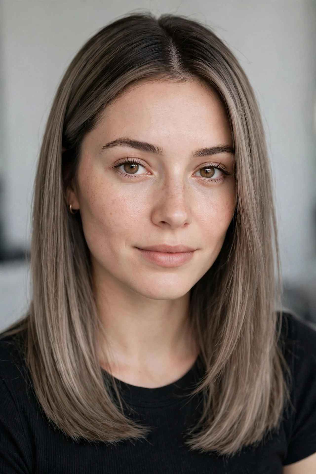Cool Ash Bronde with Shadow Root