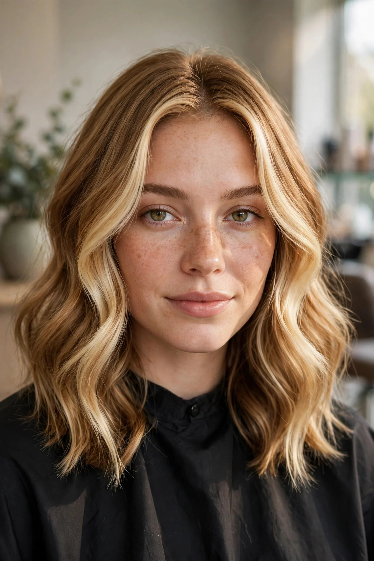 Golden Bronde with Money Pieces