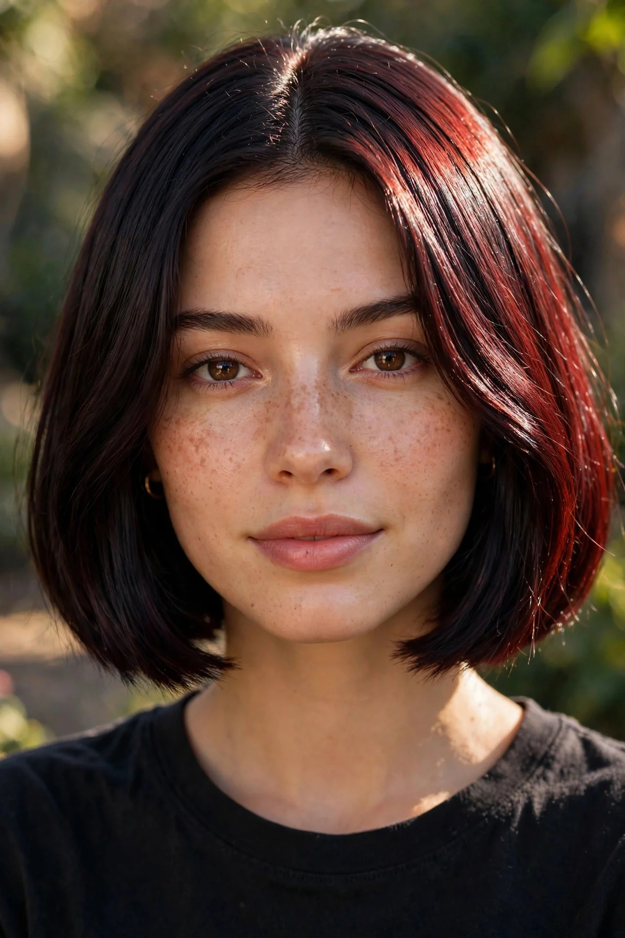Black Cherry on Short Bobs