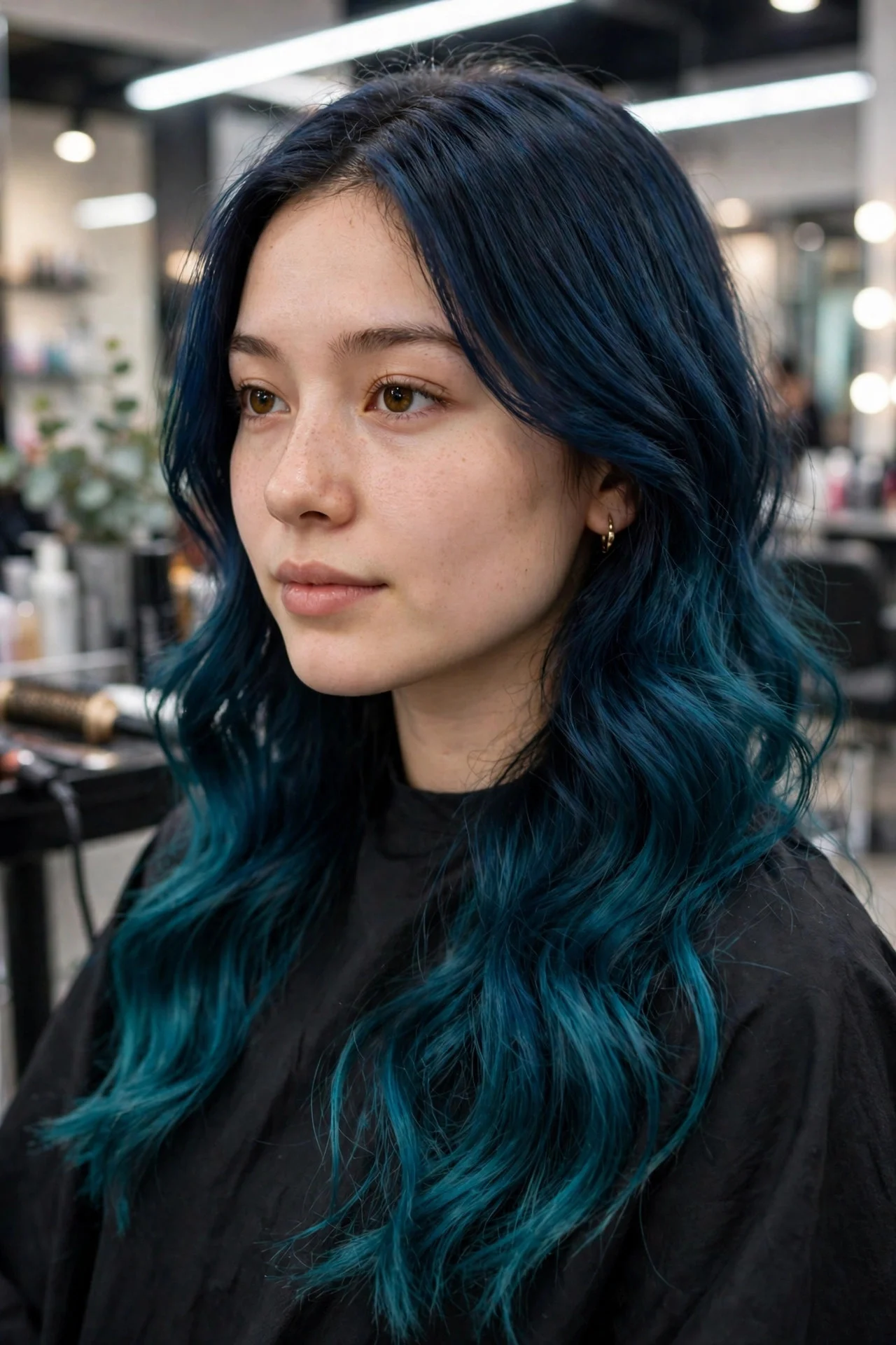 Teal-Tinted Blue Black Ends