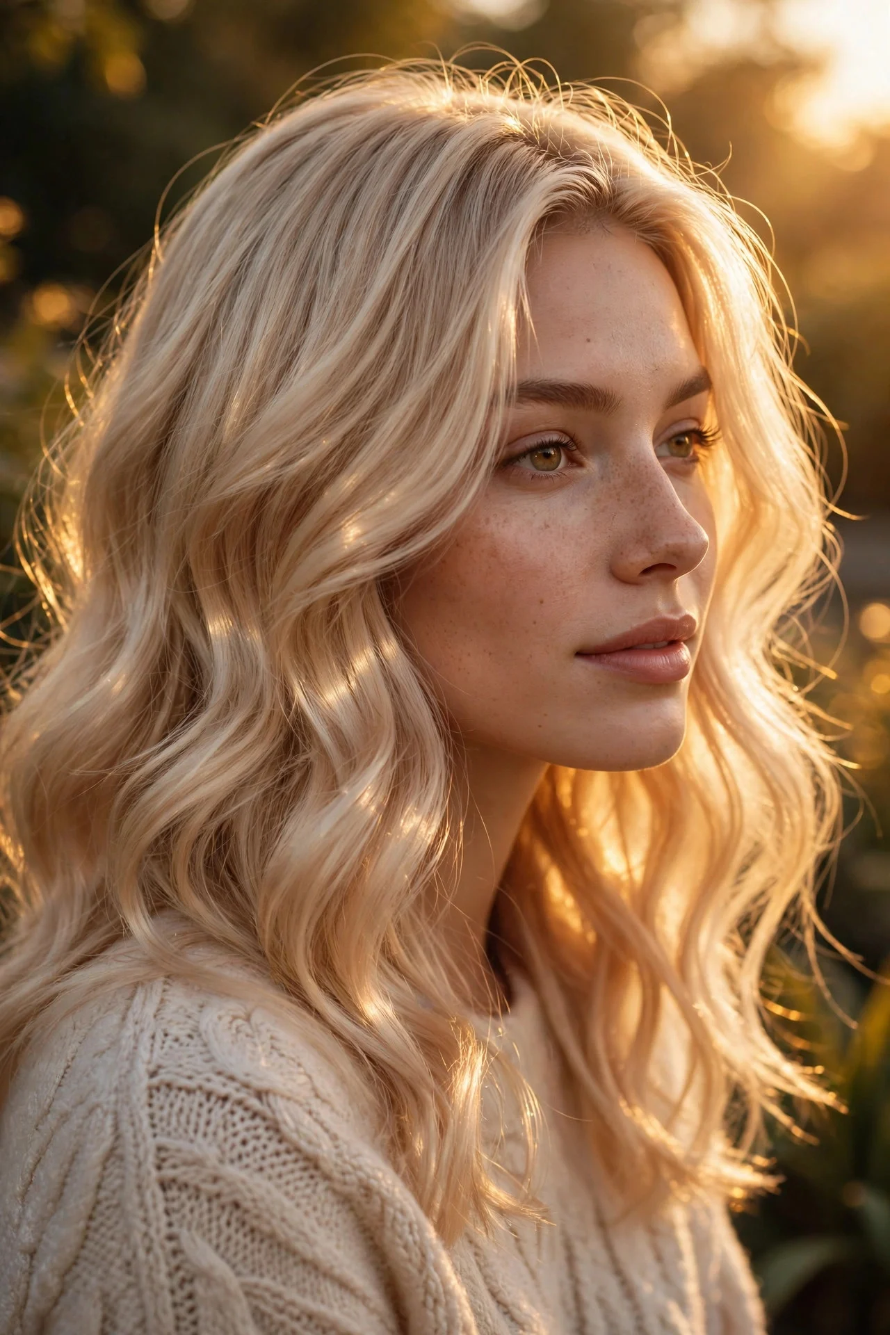 Champagne Platinum (Warm-Toned)