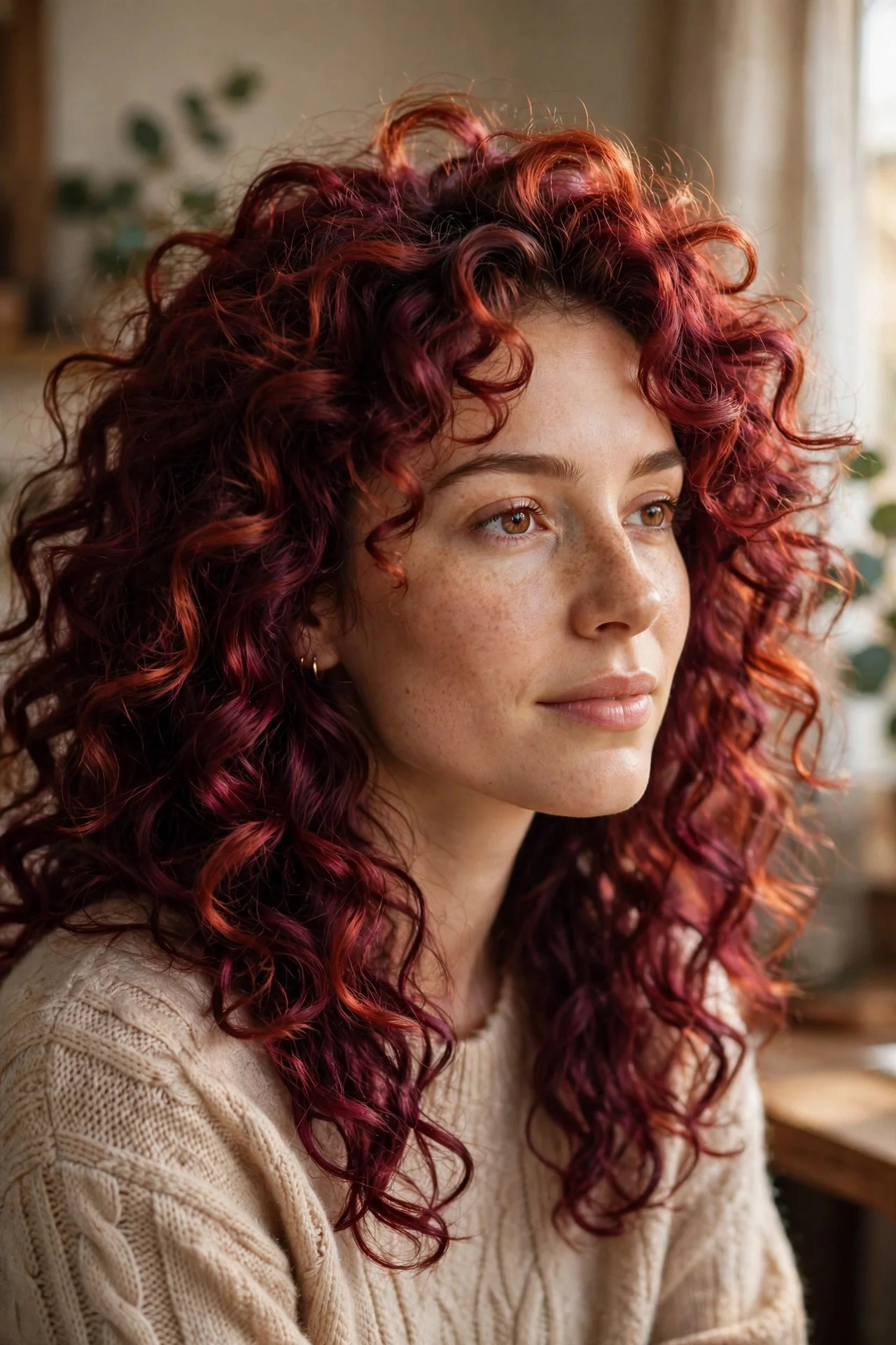 Copper-Kissed Burgundy