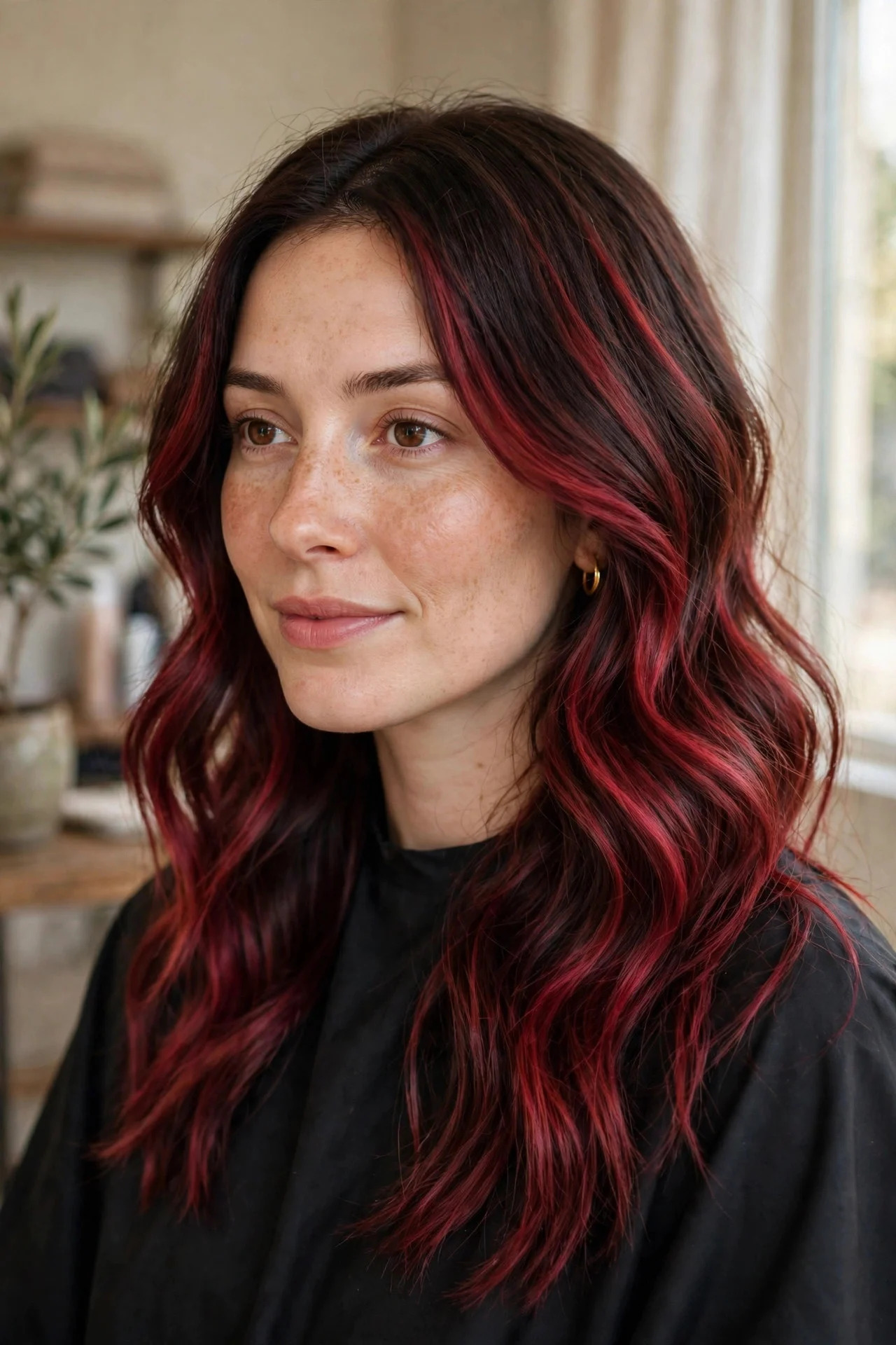 Classic Red Velvet Balayage
