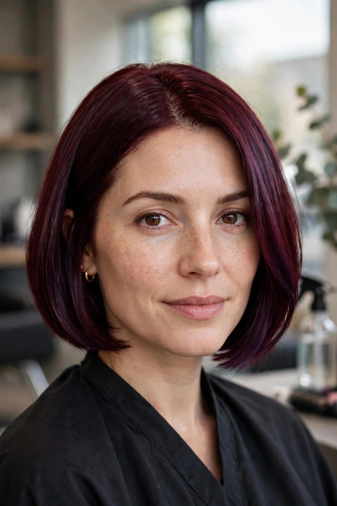 Deep Wine Velvet Bob
