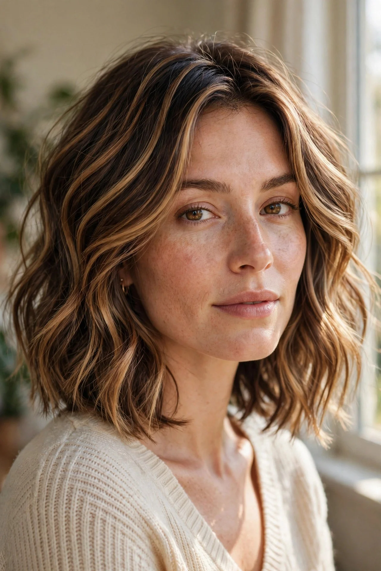 Toffee Balayage on a Lob