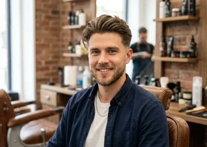 Modern short flow haircut with natural movement