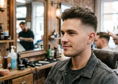 Clean faded undercut hairstyle for men with modern look