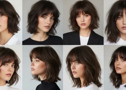 17 Wolf Cut with Curtain Bangs Ideas for a Soft Layered Look